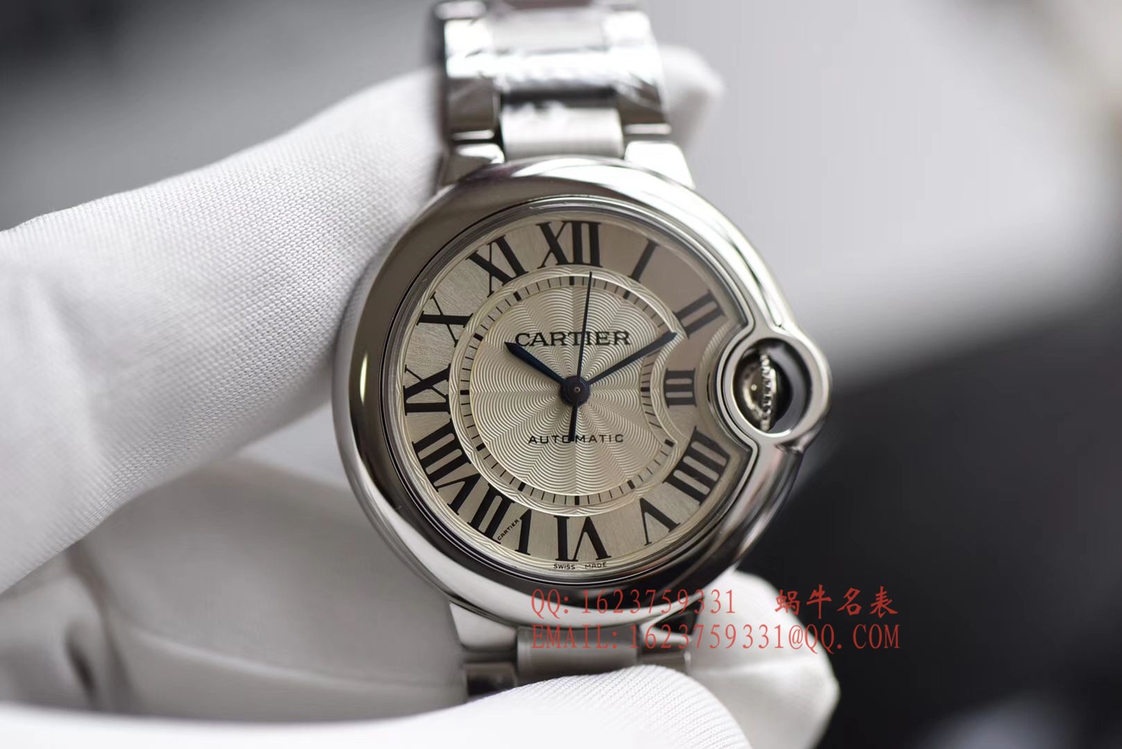 【V6一比一超A高仿蓝气球ETA1671 Movement 版本】 Cartier  蓝气球系列33毫米W6920071女士机械 wrist watch  / K142