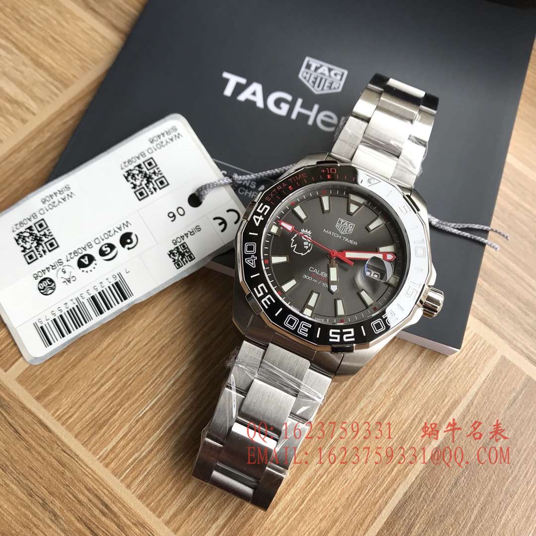 【香港原单 支持专柜验货】 TAG Heuer 竞潜Aquaracer系列300M英超联赛特别款 wrist watch WAY201D.BA0927 / TG037
