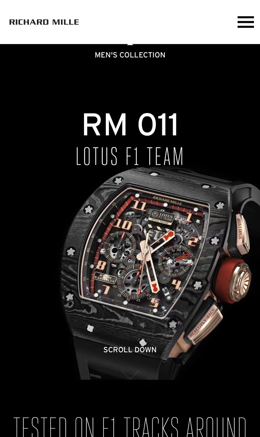【KV一比一超A高仿手表】RICHARD MILLE RICHARD MILLE男士系列RM 011 LOTUS F1 TEAM男士机械 wrist watch  / RM 011 LOTUS F1 TEAM 