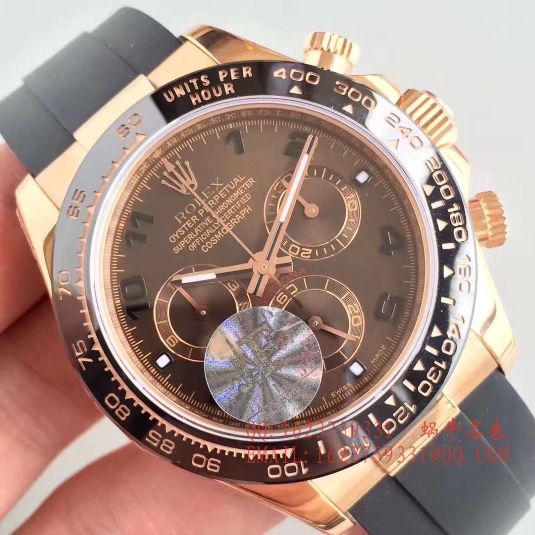 【JF1:1 top 复刻高仿手表】 Rolex  Cosmograph Daytona  Ditongna 系列116515LN-L(FC) 咖啡色机械 wrist watch  / R009