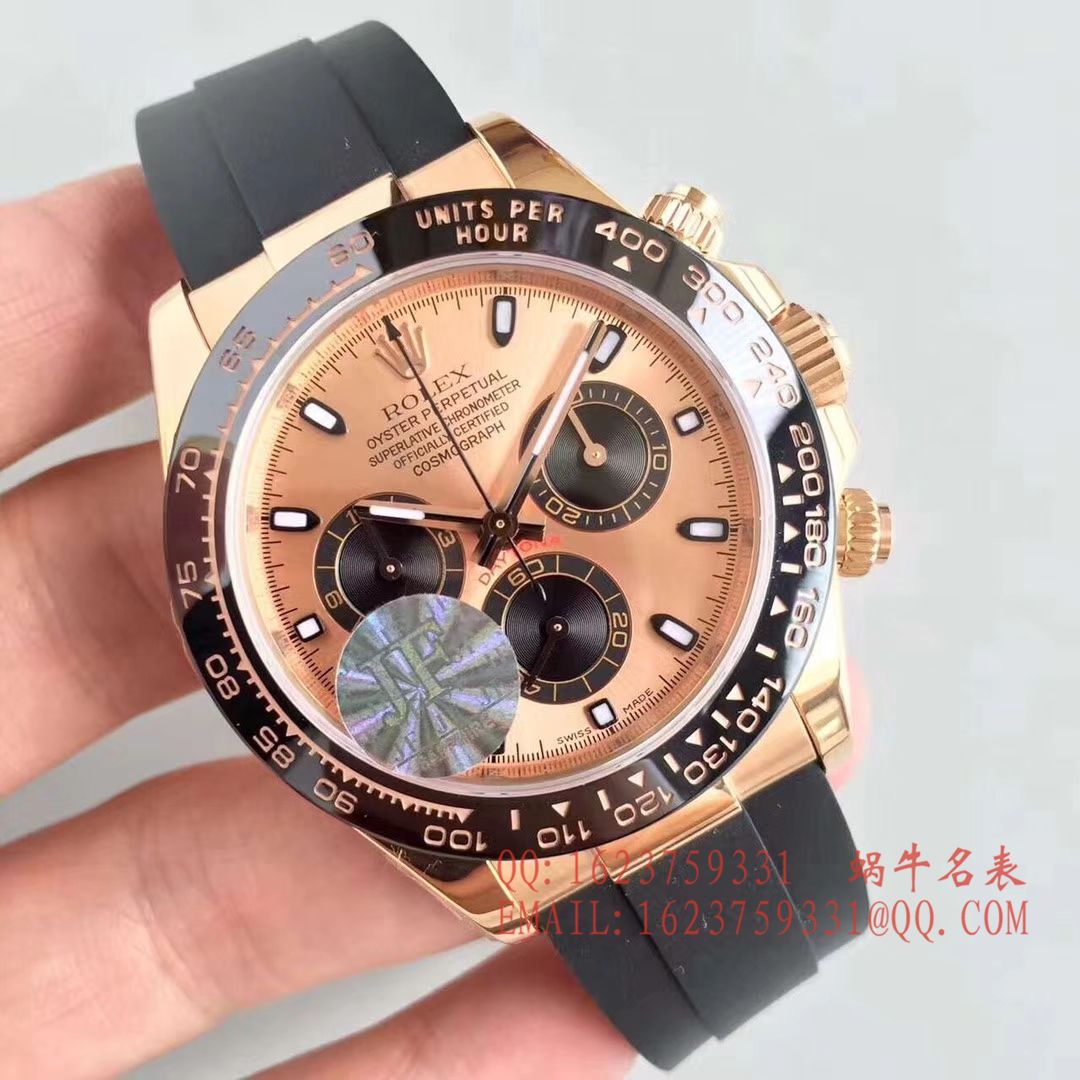 【JF1:1 top 复刻高仿手表】 Rolex  Cosmograph Daytona  Ditongna 系列116515LN-L(FC) 咖啡色机械 wrist watch  / R009