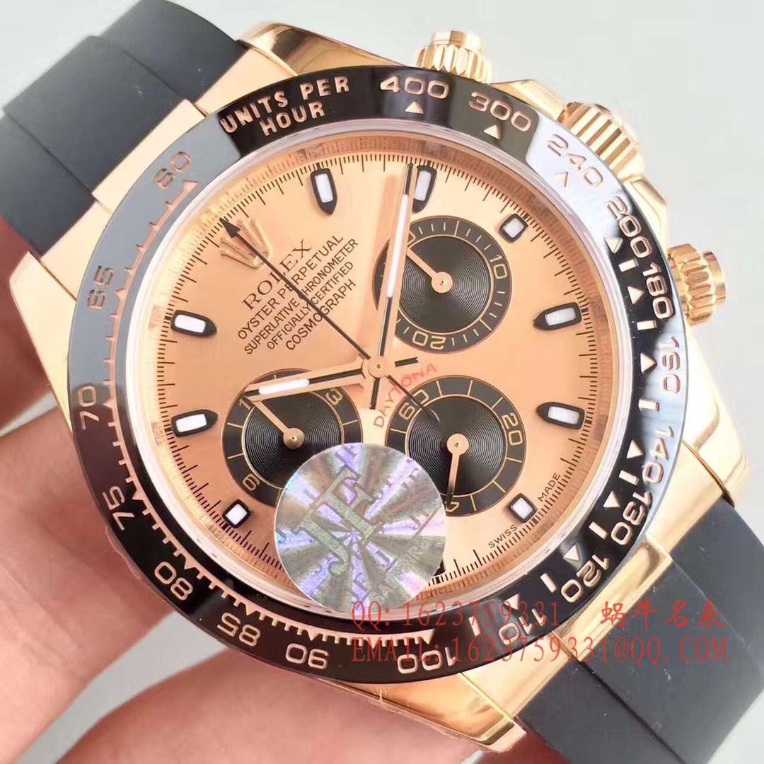 【JF1:1 top 复刻高仿手表】 Rolex  Cosmograph Daytona  Ditongna 系列116515LN-L(FC) 咖啡色机械 wrist watch  / R009