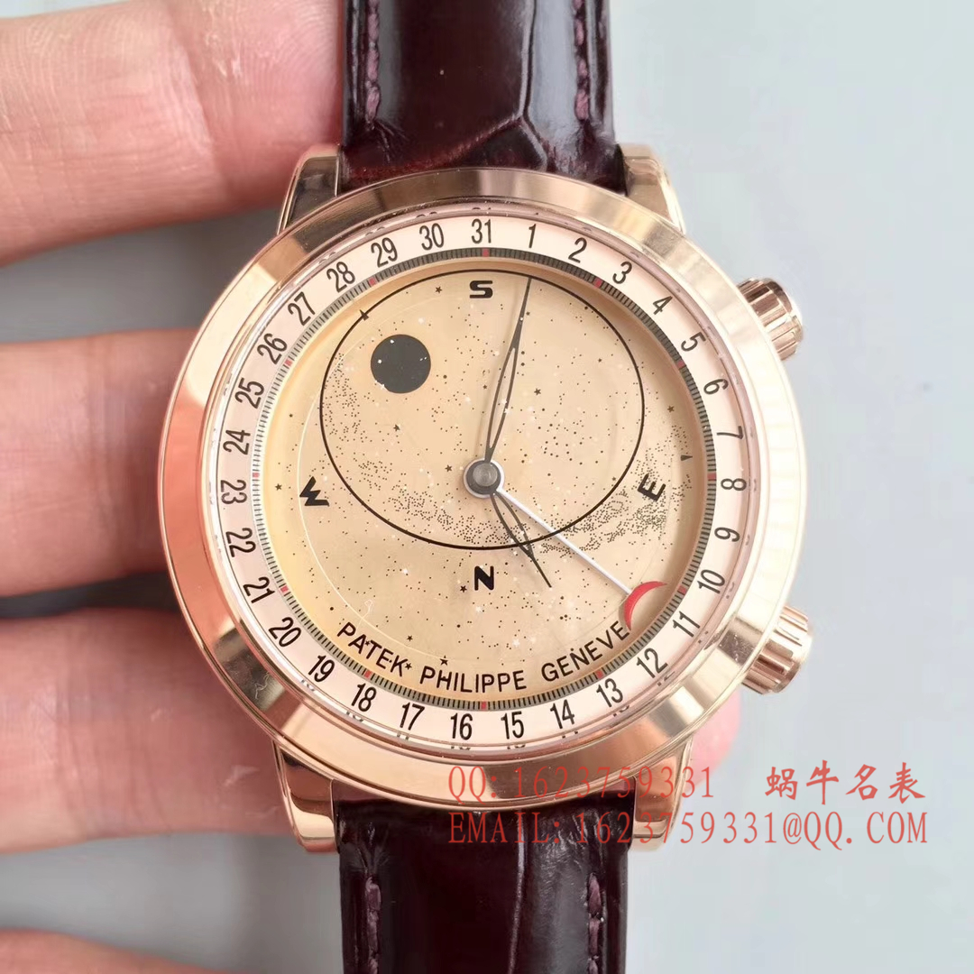 【 Video analysis 】高仿 PATEK PHILIPPE 超级复杂功能计时系列6102P-001 、6104G-001、铂金 wrist watch /6102R-001 玫瑰金 wrist watch  / BD219