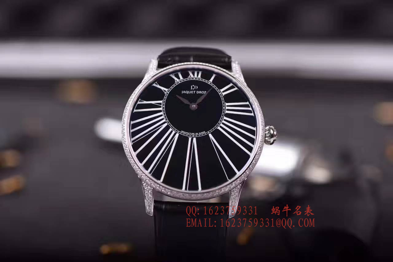  Jaquet Droz  wrist watch 精品推荐️极具视觉冲击感的放射大罗马刻度圈口及壳身均手工镶钻复刻原装 Jaquet Droz 自动机械 Movement 已最大程度还原正品味道❣前后蓝宝石镜面进口小牛皮直径42mm低调奢华有内涵 / YK012