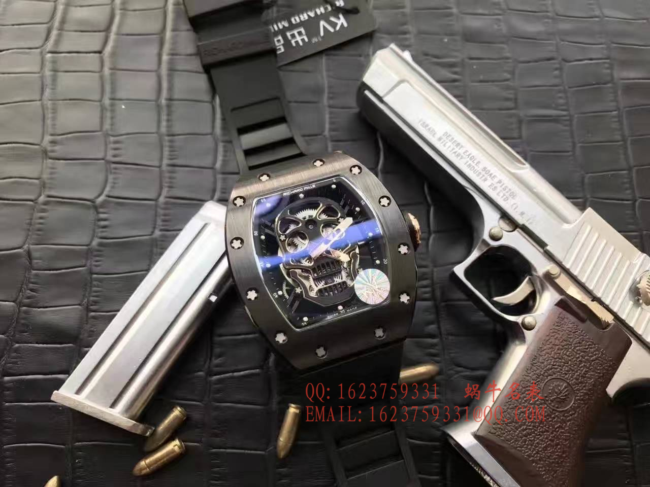 【视频解析】1:1超A精仿KV出品 top 版 RICHARD MILLE 骷髅头RM 52系列手表 / R007