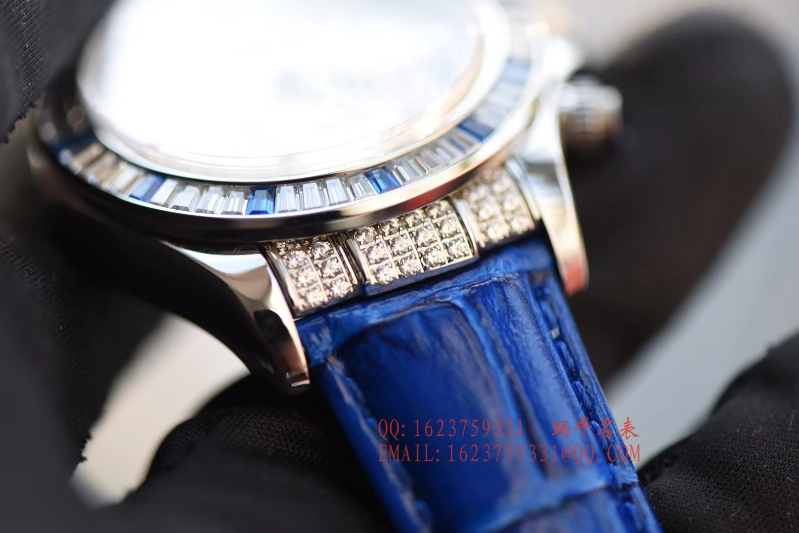 【台湾一比一高仿手表】 Rolex  Cosmograph Daytona  Ditongna 系列116599 12sa密镶钻表面配蓝珐琅罗马数字 wrist watch  / RBD201