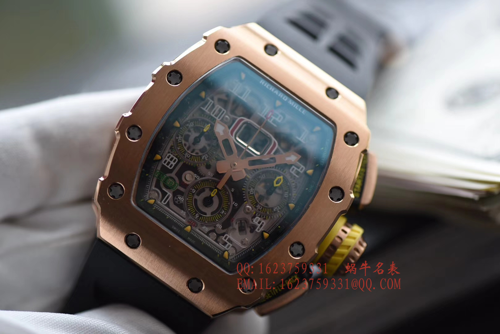 【独家 Video analysis KV一比一超A高仿手表】 Richard Miller RICHARD MILLE男士系列RM 11-03RG wrist watch  / RM 011D