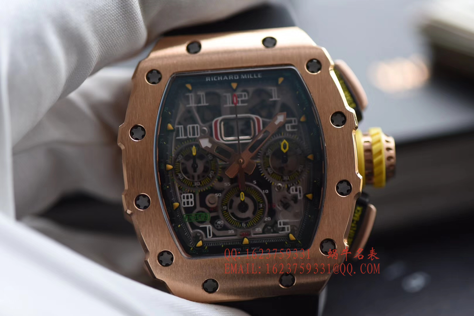 【独家 Video analysis KV一比一超A高仿手表】 Richard Miller RICHARD MILLE男士系列RM 11-03RG wrist watch  / RM 011D