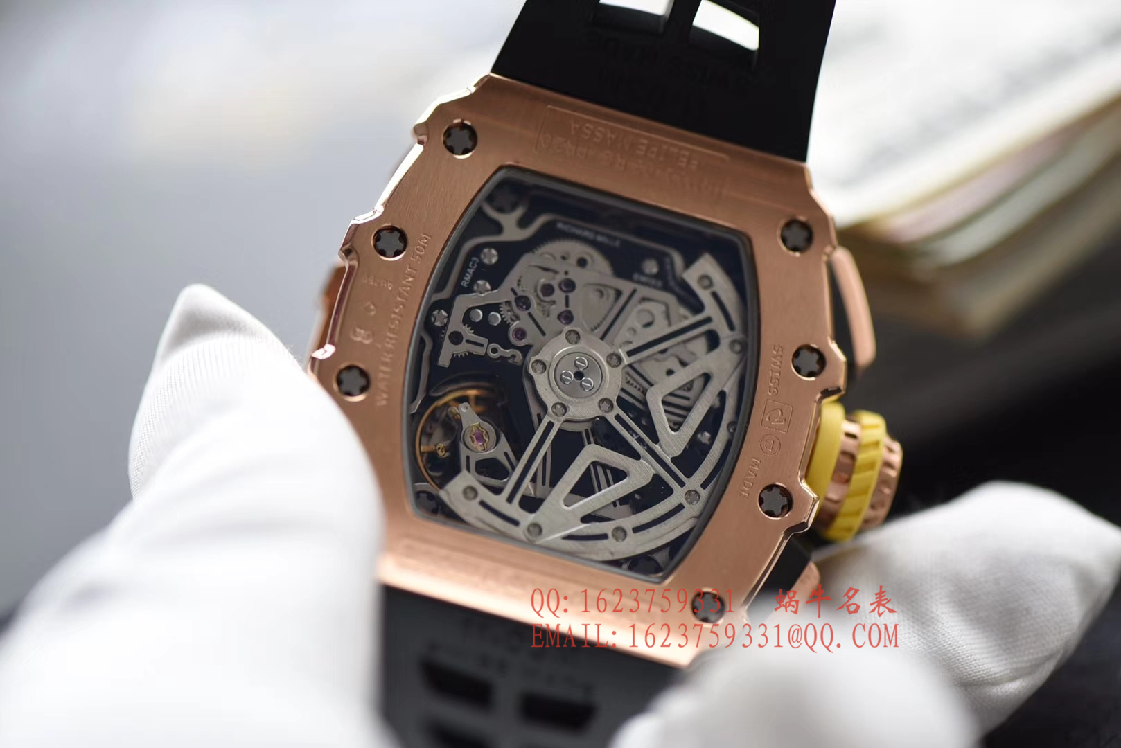 【独家 Video analysis KV一比一超A高仿手表】 Richard Miller RICHARD MILLE男士系列RM 11-03RG wrist watch  / RM 011D