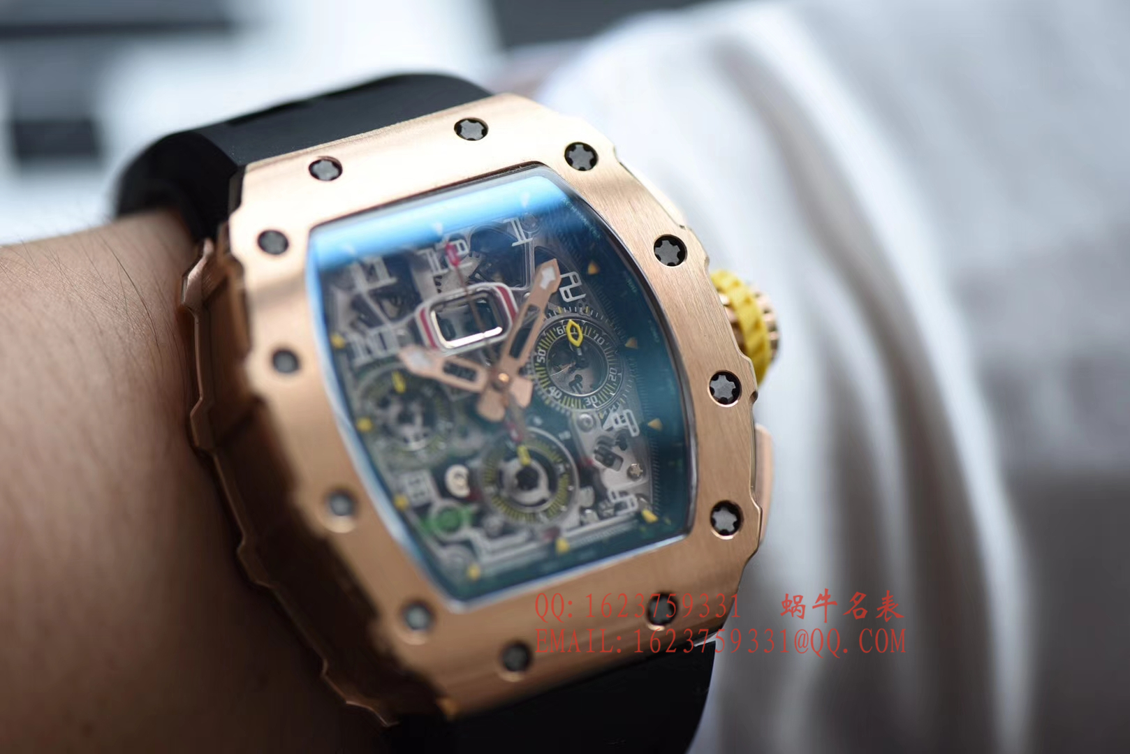 【独家 Video analysis KV一比一超A高仿手表】 Richard Miller RICHARD MILLE男士系列RM 11-03RG wrist watch  / RM 011D