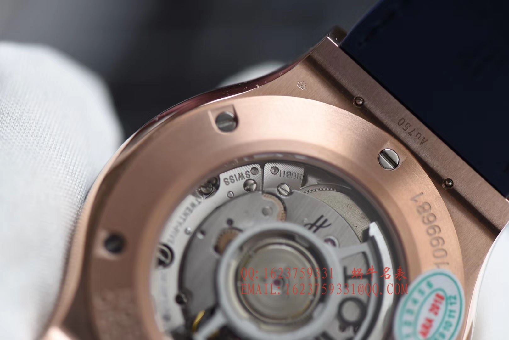 【JJ一比一超A高仿手 表】  Hublot 经典融合系列 hublot classic fusion  kinggold金壳蓝面 / YB053