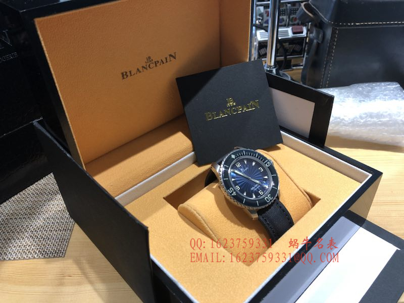 【 Video analysis ZF一比一超A高仿手表】Blancpain Blancpain  Fifty Fathoms 超薄 Movement 系列 5015D-1140-52B蓝面 wrist watch  / BP035
