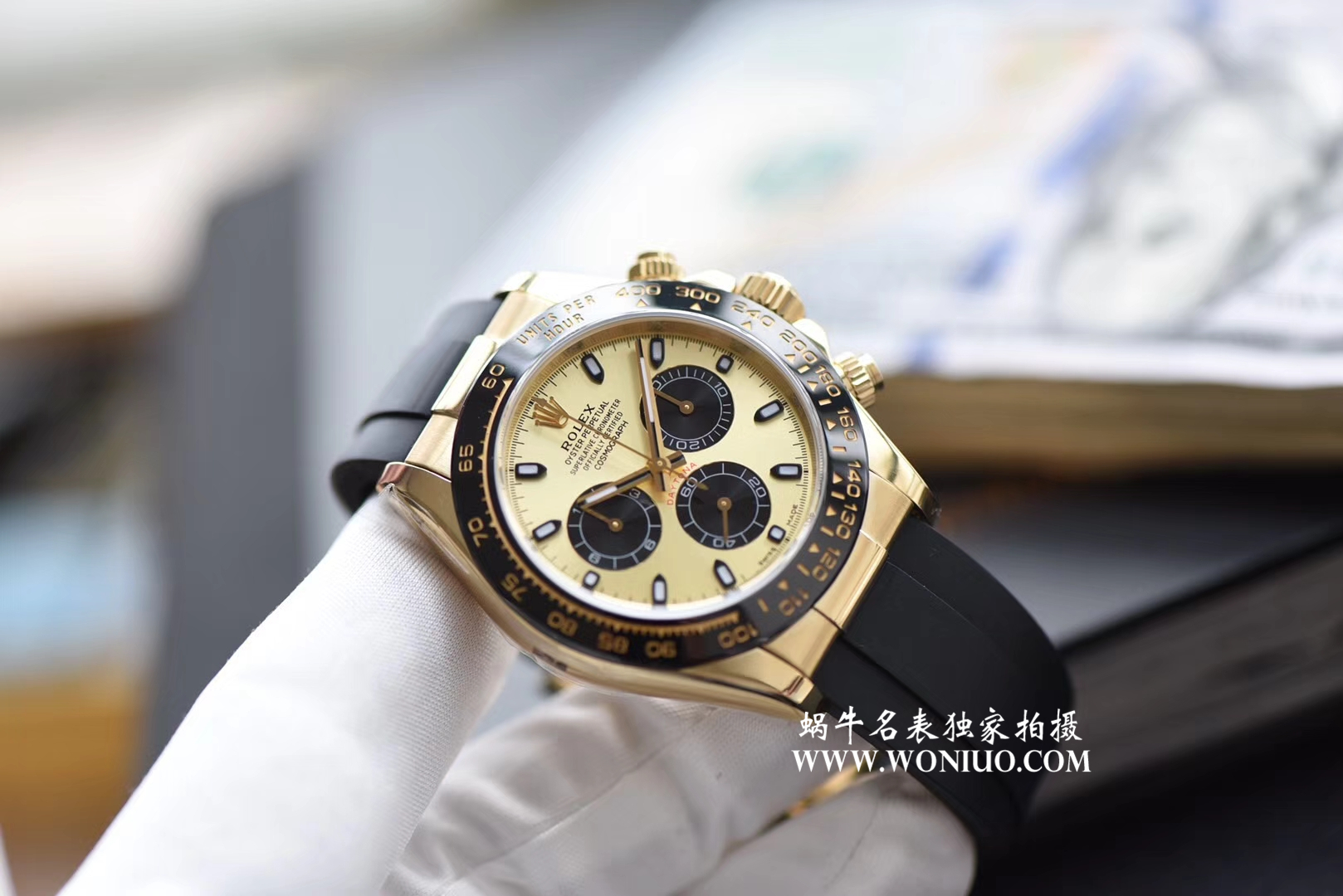 【AR一比一超A高仿手表】 Rolex  Cosmograph Daytona  Ditongna 系列黄金面116518LN wrist watch  / R202
