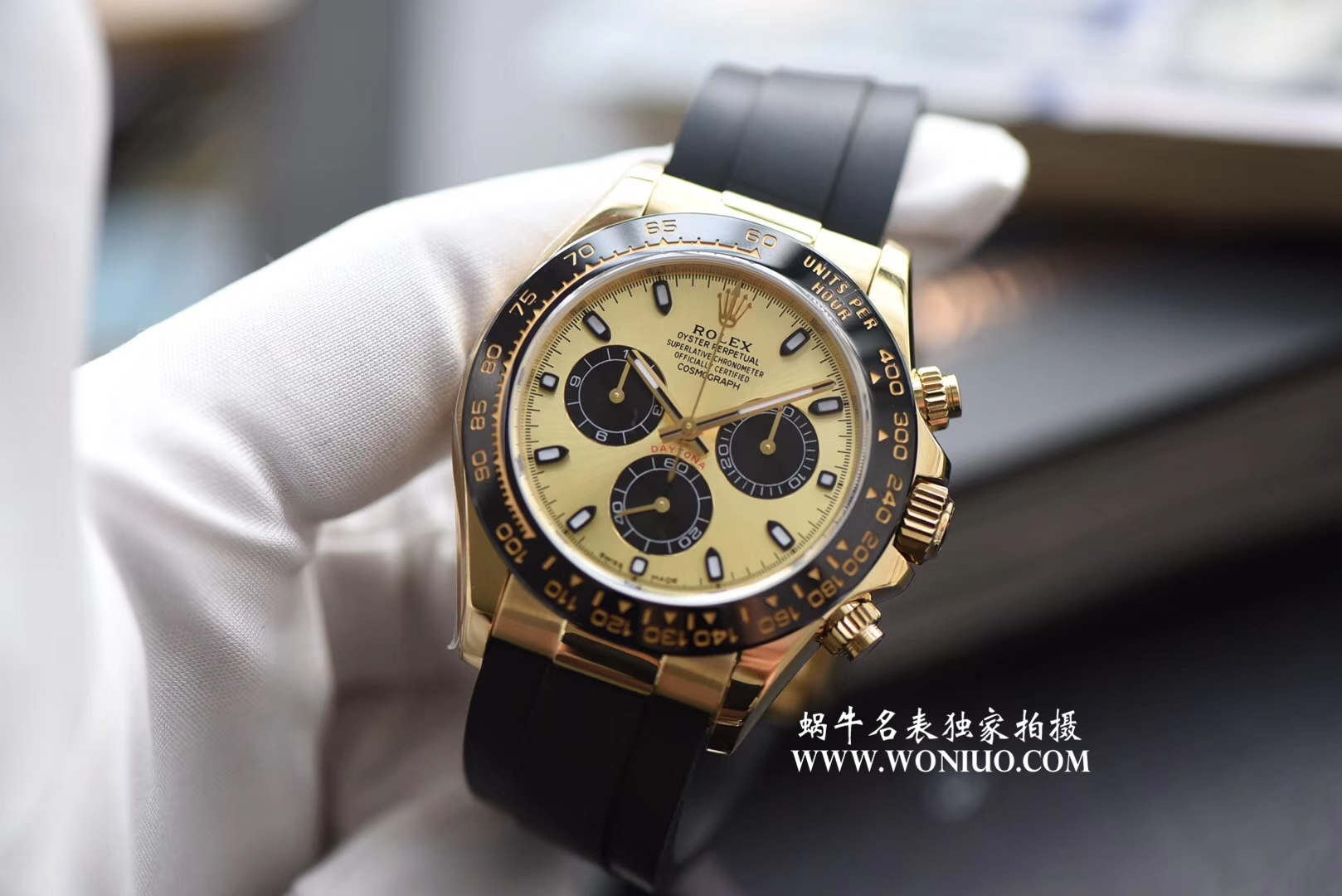 【AR一比一超A高仿手表】 Rolex  Cosmograph Daytona  Ditongna 系列黄金面116518LN wrist watch  / R202