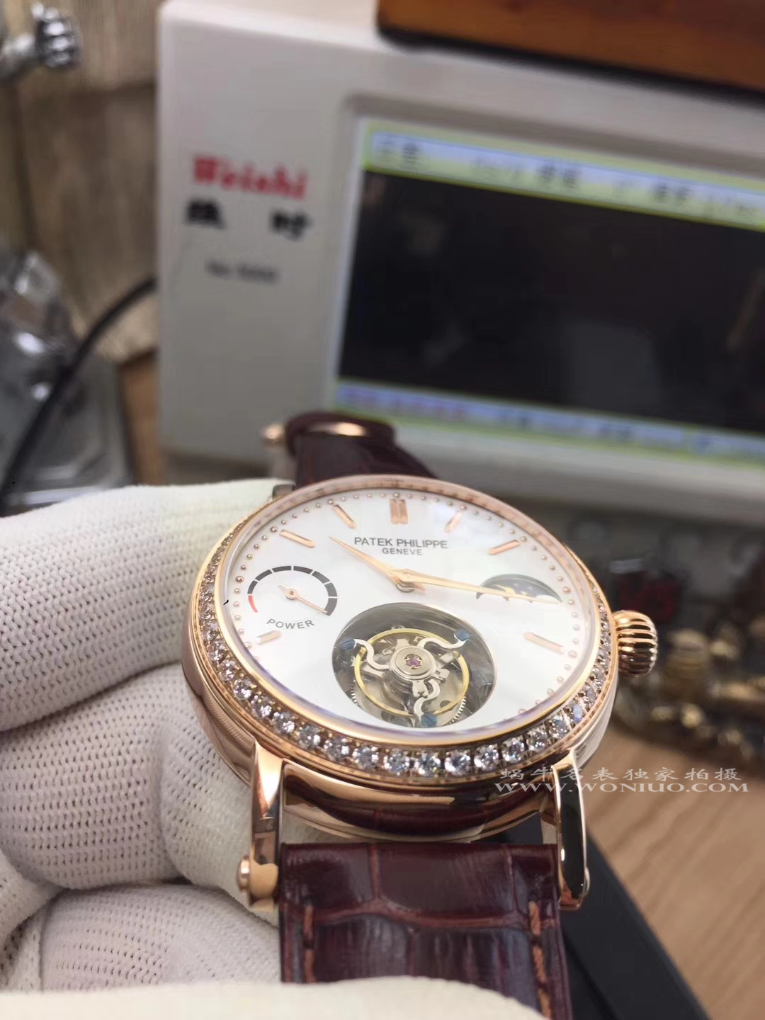 【TF Factory 一比一高精仿手表】 PATEK PHILIPPE 镂空雕花动力星辰真 Tourbillon  wrist watch  / BD202