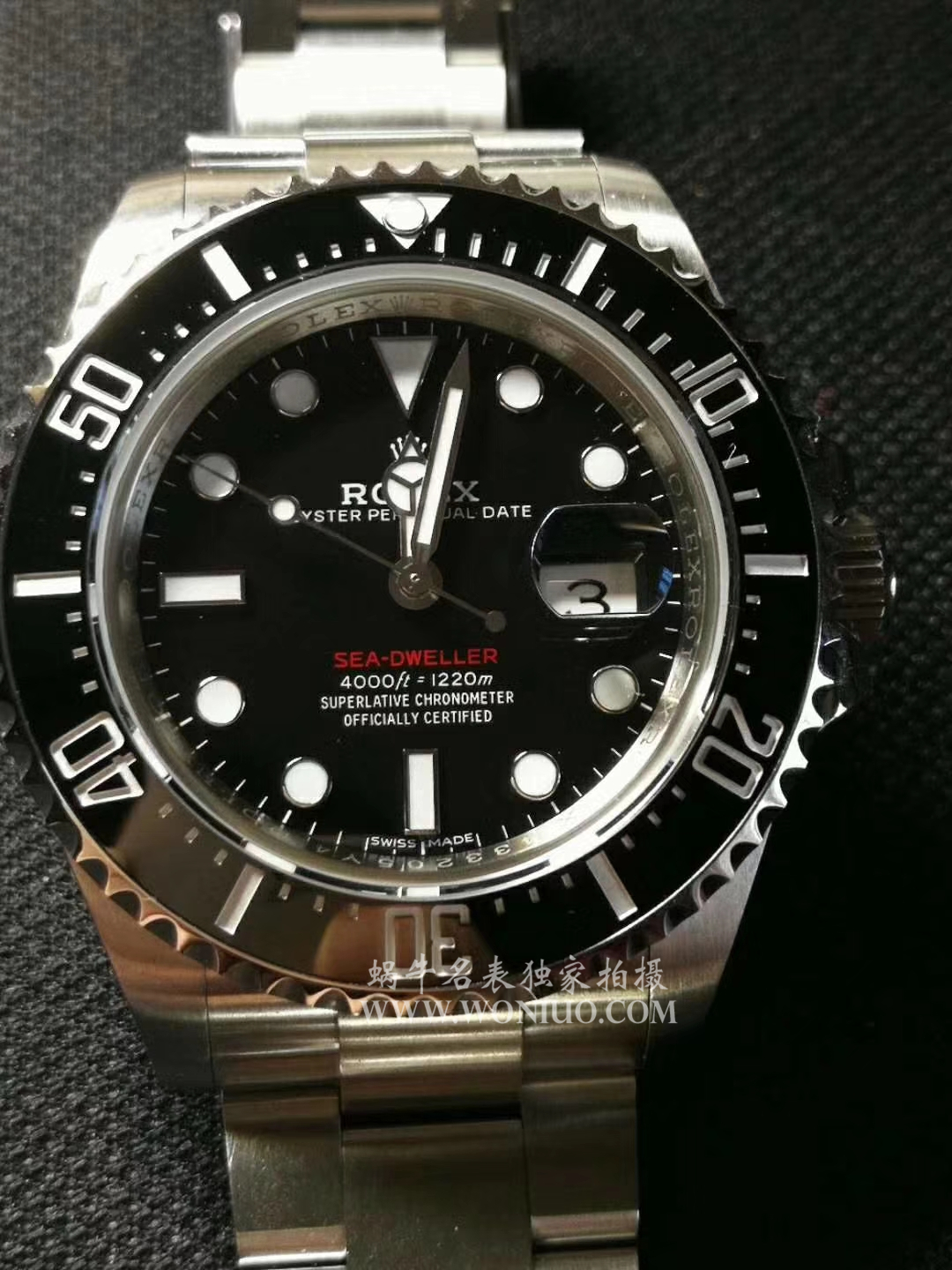【独家 Video analysis AR一比一超A高仿手表】 Rolex ROLEX海使型系列Rolex Sea-Dweller 50周年126600 单红43毫米 wrist watch  / RBG194