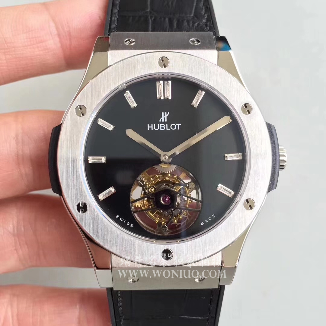 【TF一比一超A高仿手表】 hublot 经典融合系列 505.CS.1270.VR Tourbillon  wrist watch  / YB052