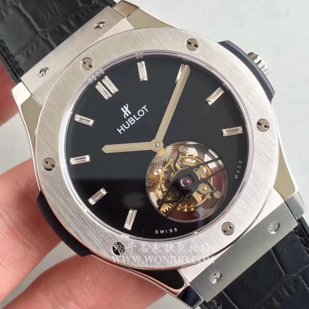 【TF一比一超A高仿手表】 hublot 经典融合系列 505.CS.1270.VR Tourbillon  wrist watch  / YB052