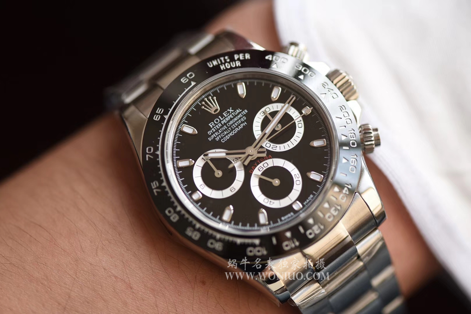 【AR Factory 一比一超A高仿手表】 Rolex 904钢 Cosmograph Daytona  Ditongna 系列116500LN-78590黑盘机械手表 / R204