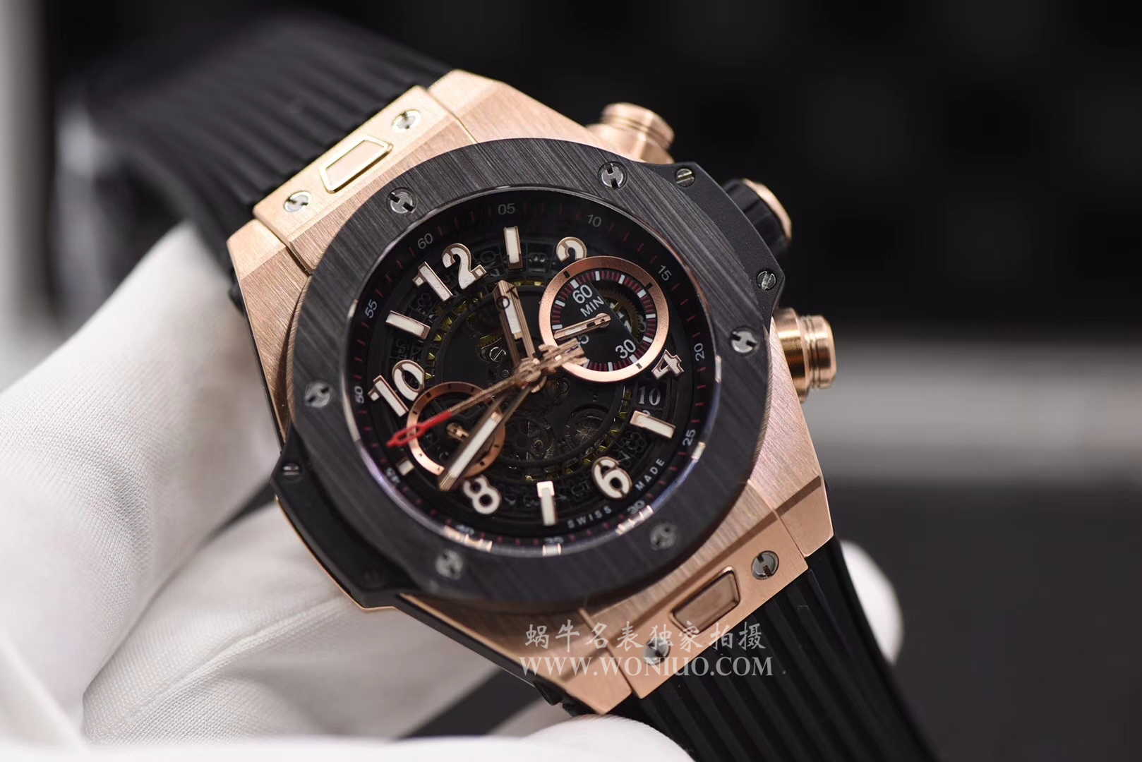 【JB一比一超A高仿手表】 hublot BIG BANG系列411.OX.1180.RX镂空 wrist watch  / YB054