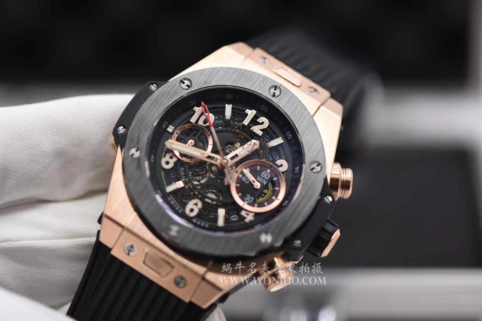 【JB一比一超A高仿手表】 hublot BIG BANG系列411.OX.1180.RX镂空 wrist watch  / YB054