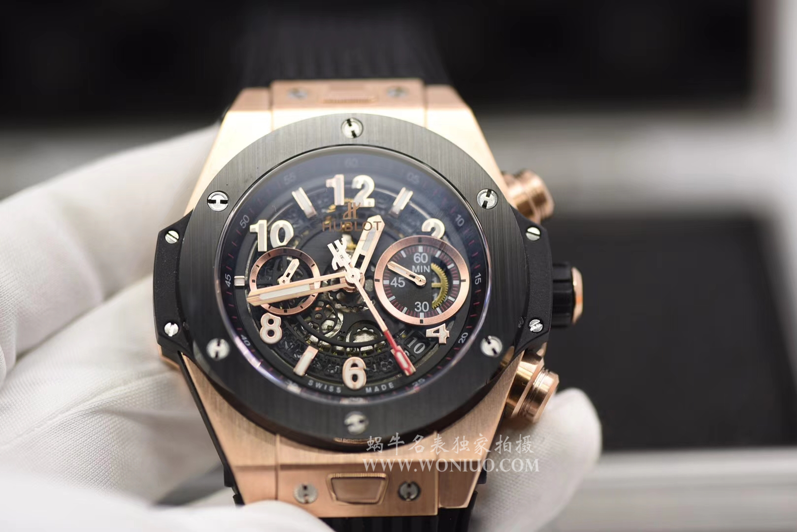 【JB一比一超A高仿手表】 hublot BIG BANG系列411.OX.1180.RX镂空 wrist watch  / YB054