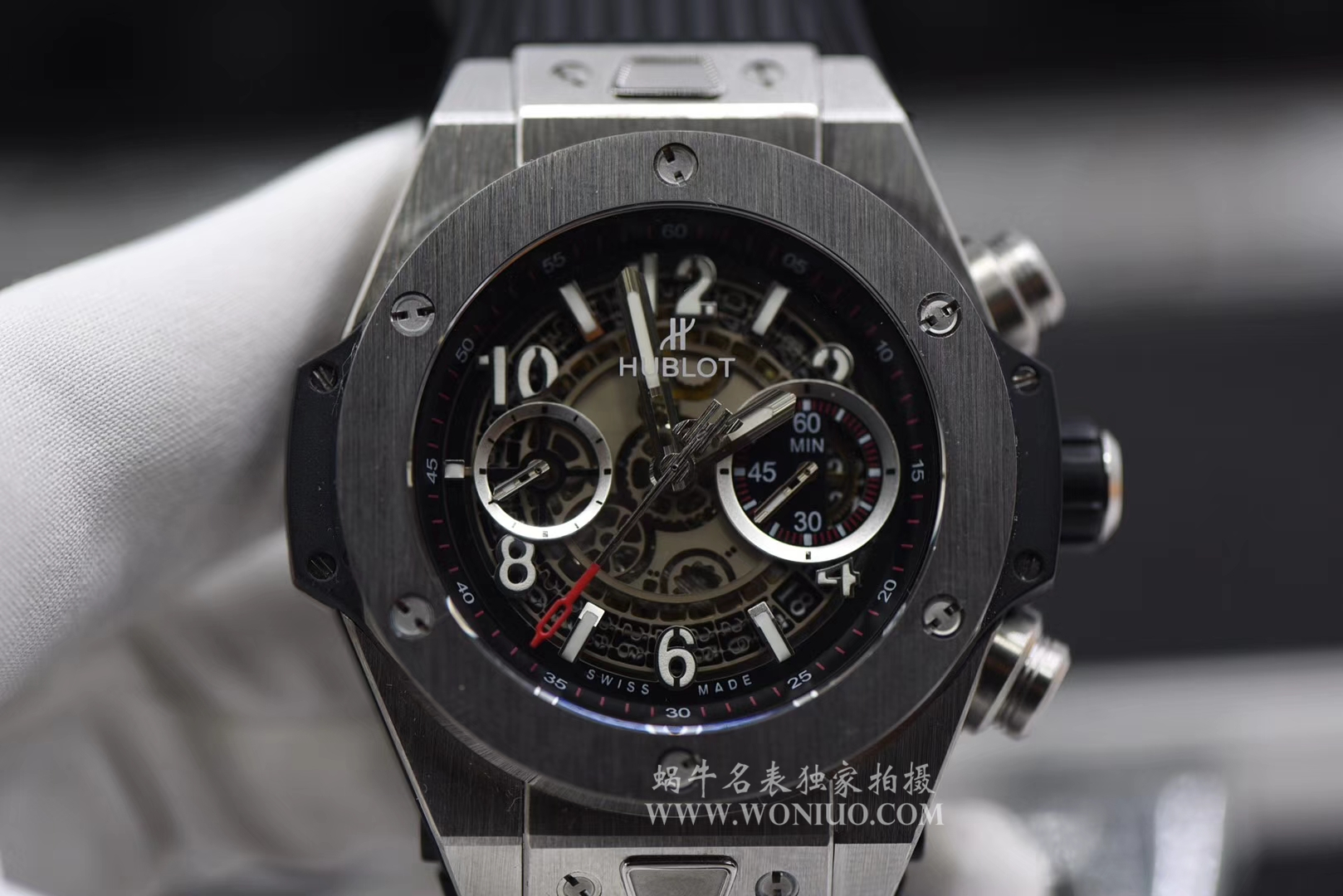 【JB一比一高仿手表】 hublot BIG BANG系列411.NM.1170.RX镂空 wrist watch  / YB055