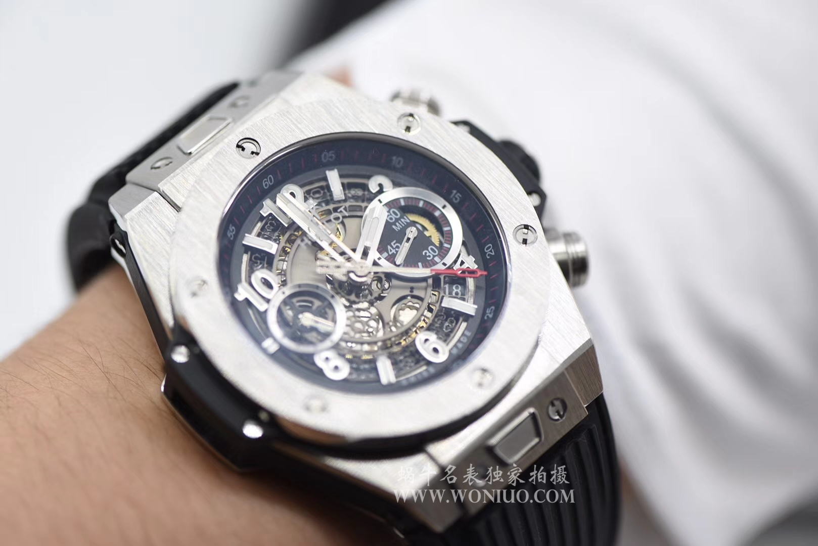 【JB一比一高仿手表】 hublot BIG BANG系列411.NM.1170.RX镂空 wrist watch  / YB055