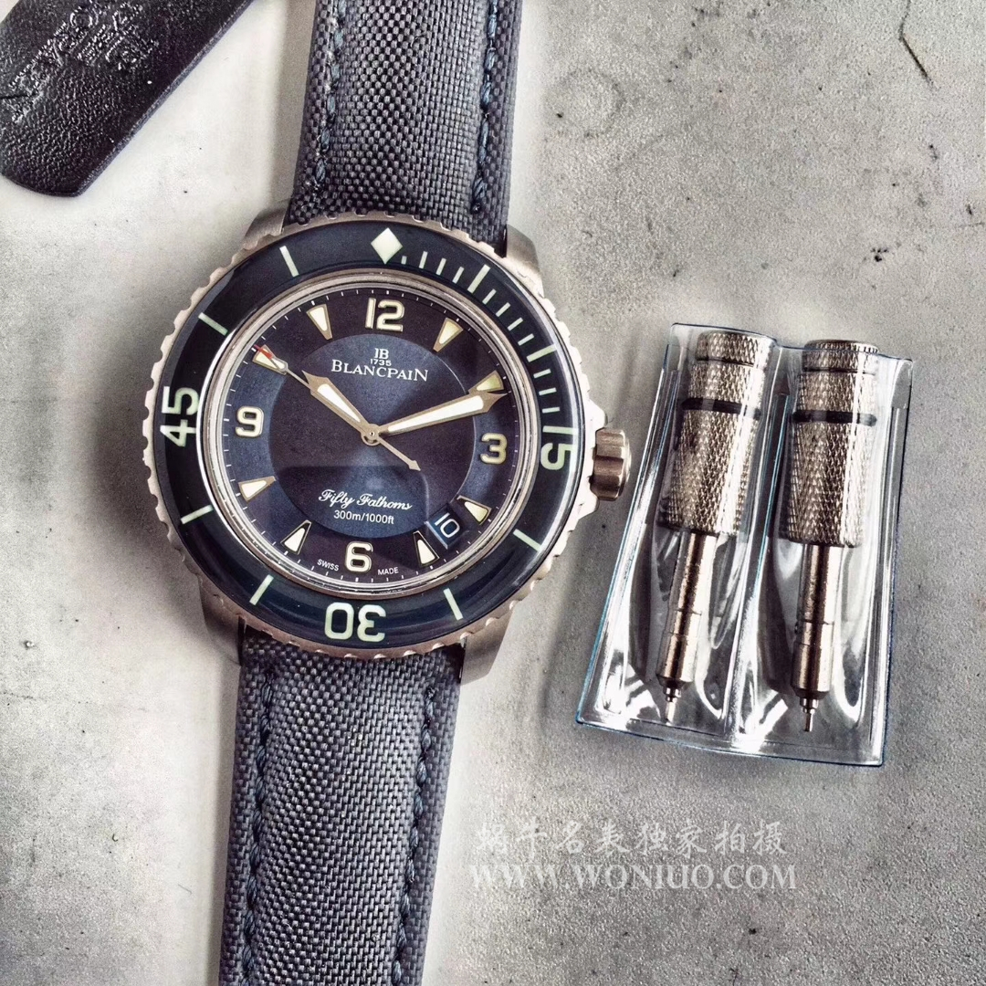 【ZF一比一超A高仿手表】Blancpain  Fifty Fathoms 系列5015-12B40-O52A蓝面背透 wrist watch  / BP038