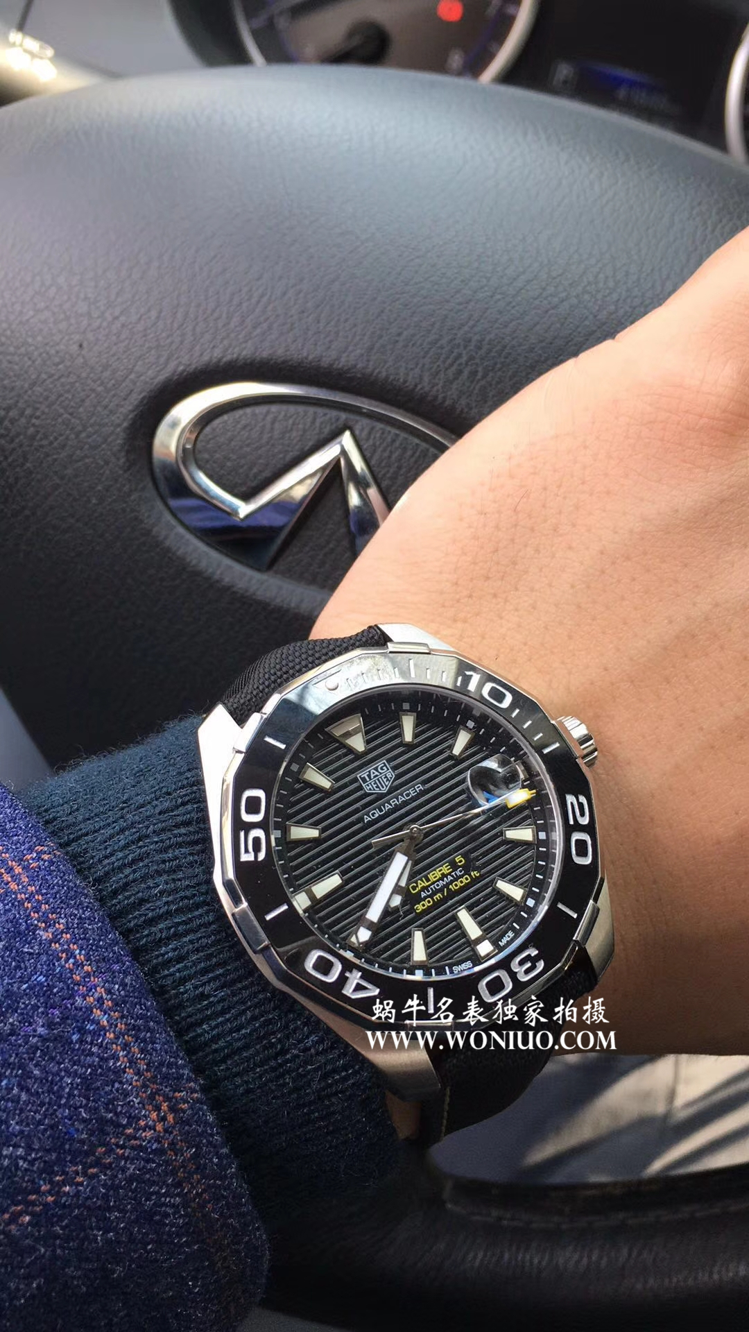 【原单正品、专柜验货】李易峰同款 TAG Heuer 竞潜300M wrist watch 系列系列WAY201A.FT6069 wrist watch  / TG057