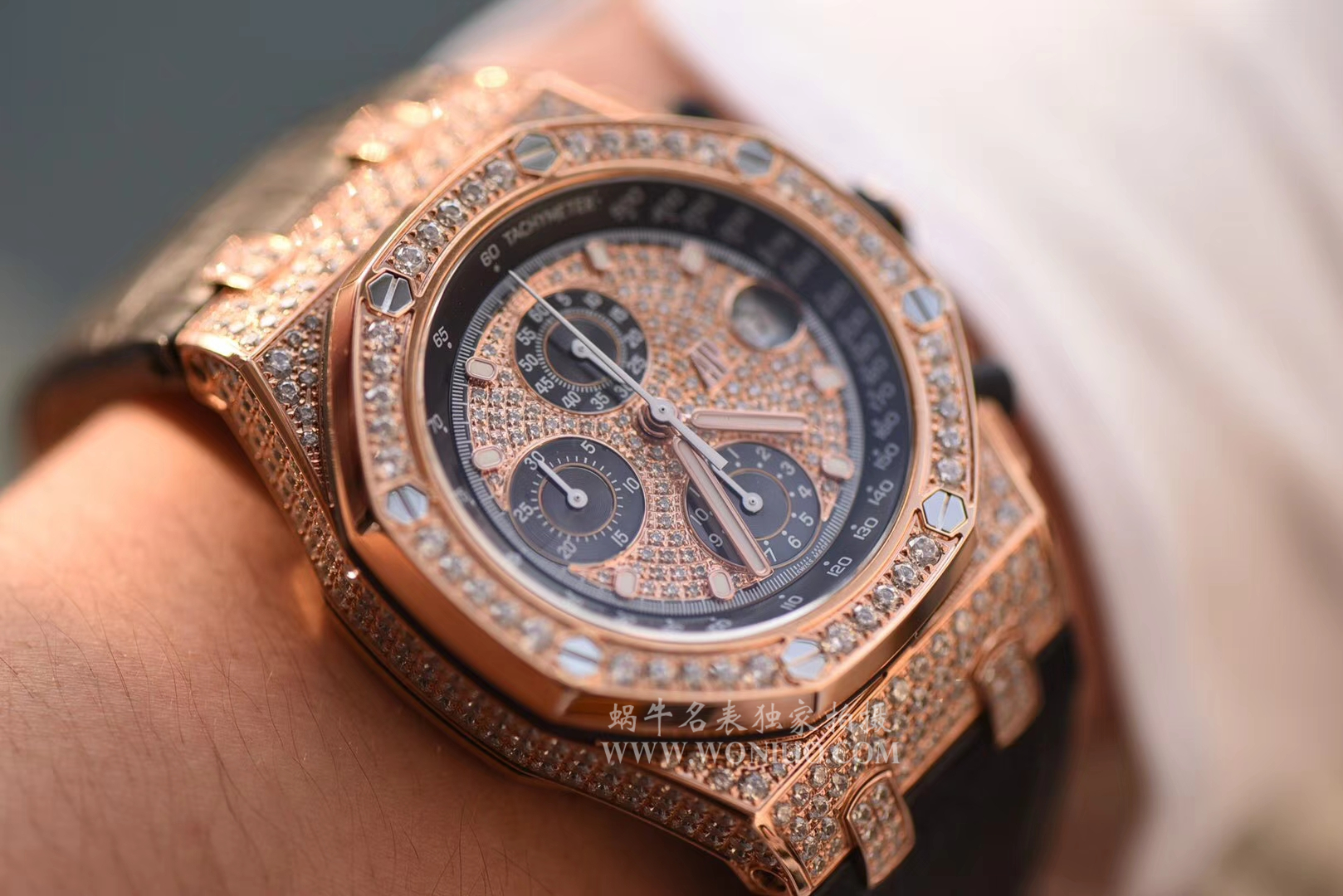 【JF Factory 一比一复刻高仿手表】Audemars Piguet 满天星 Royal Oak Offshore 系列26067OR.ZZ.D002CR.01机械 wrist watch  / AP054