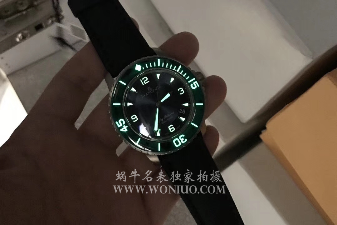【ZF一比一超A高仿手表】Blancpain  Fifty Fathoms 系列5015-12B40-O52A蓝面背透 wrist watch  / BP038
