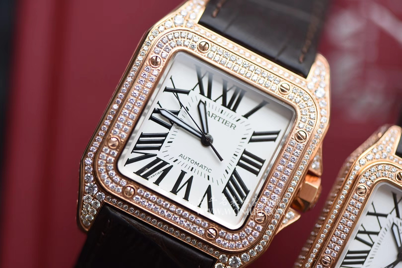 V6出品最高版本 Cartier   Santos 土豪满钻款 / K146