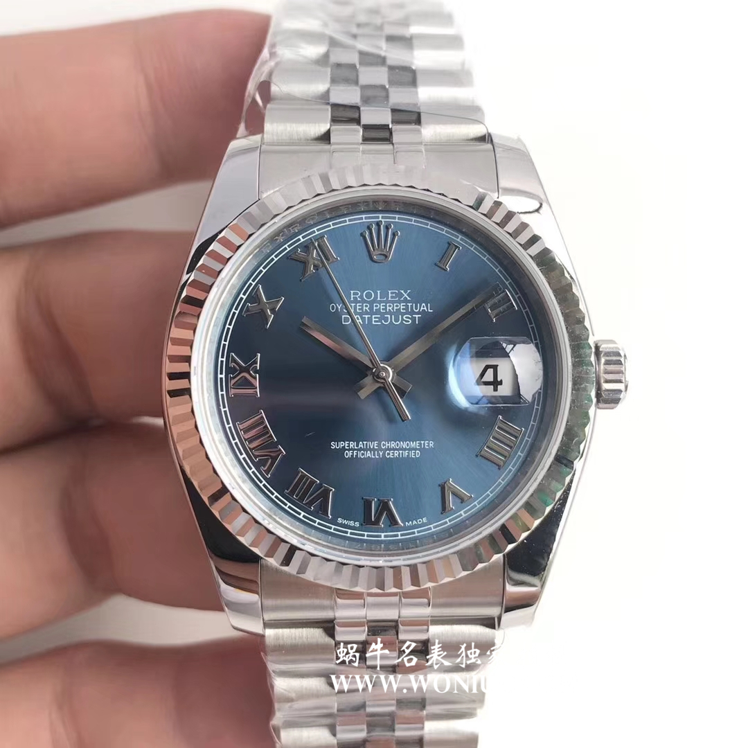 【AR一比一超A高仿表】 Rolex   Datejust 36系列116200-72600蓝盘 wrist watch  / RBD203