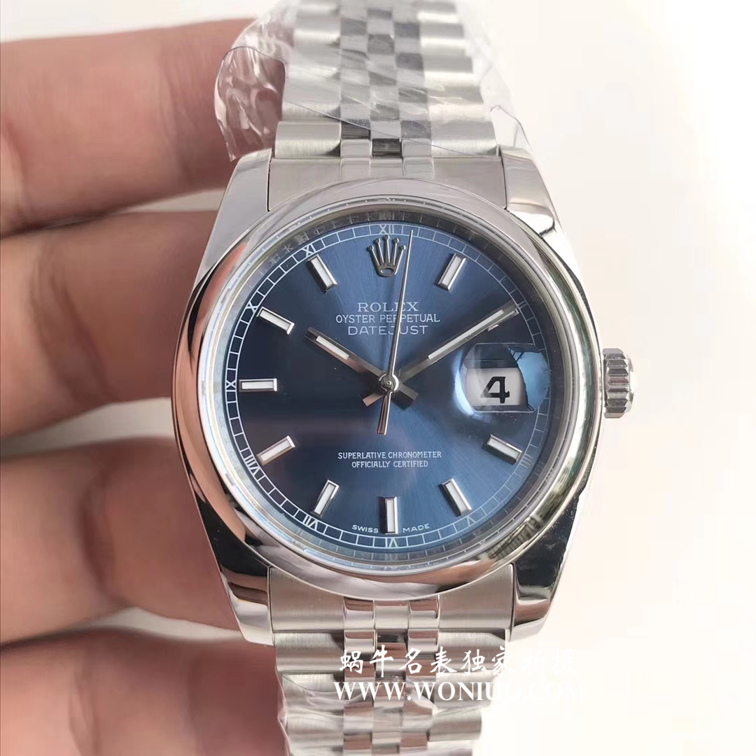 【AR一比一超A高仿表】 Rolex   Datejust 36系列116200-72600蓝盘 wrist watch  / RBD203