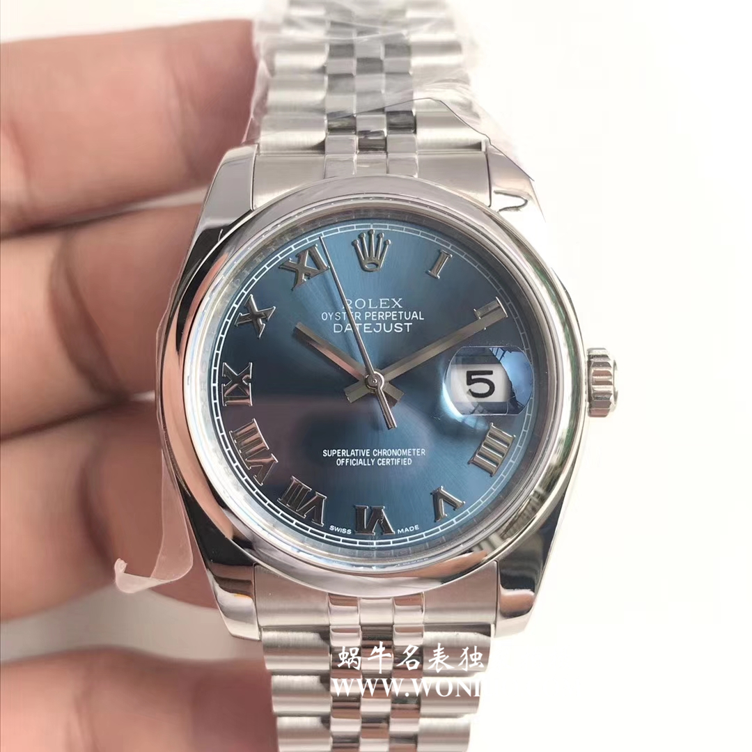 【AR一比一超A高仿表】 Rolex   Datejust 36系列116200-72600蓝盘 wrist watch  / RBD203