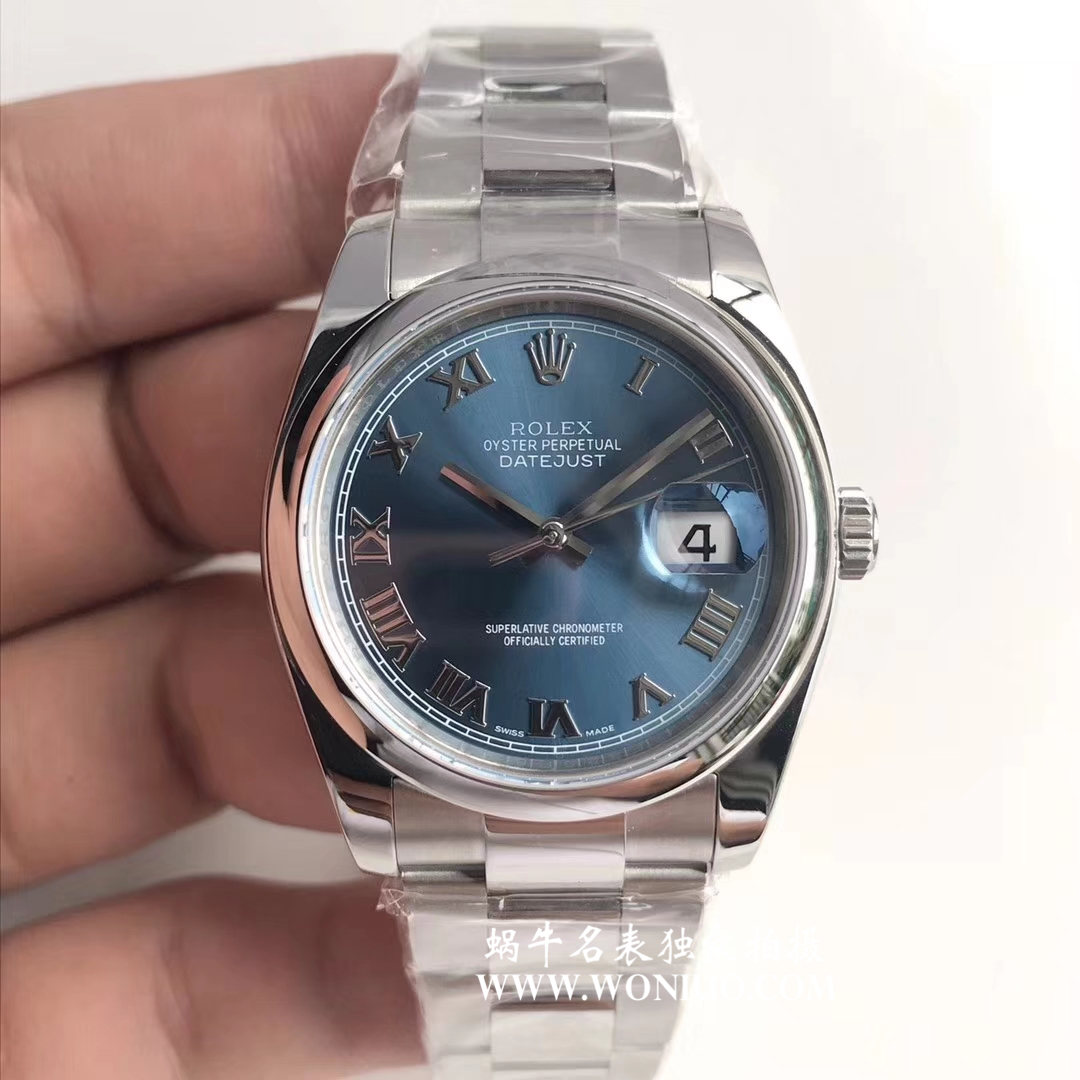 【AR一比一超A高仿表】 Rolex   Datejust 36系列116200-72600蓝盘 wrist watch  / RBD203