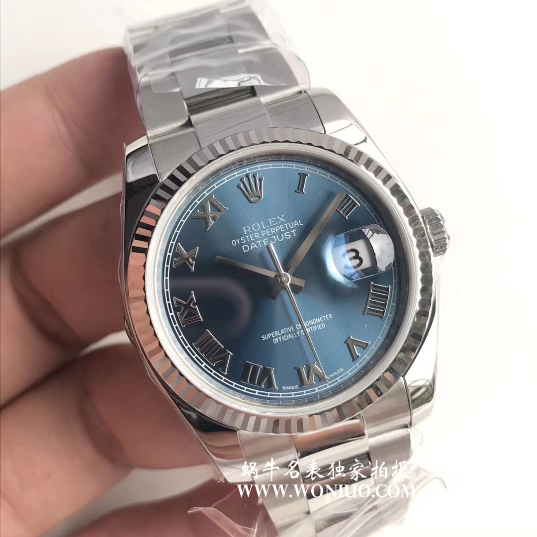 【AR一比一超A高仿表】 Rolex   Datejust 36系列116200-72600蓝盘 wrist watch  / RBD203