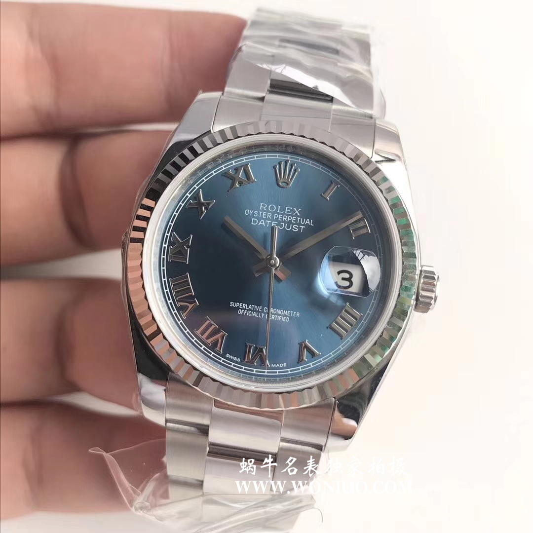 【AR一比一超A高仿表】 Rolex   Datejust 36系列116200-72600蓝盘 wrist watch  / RBD203