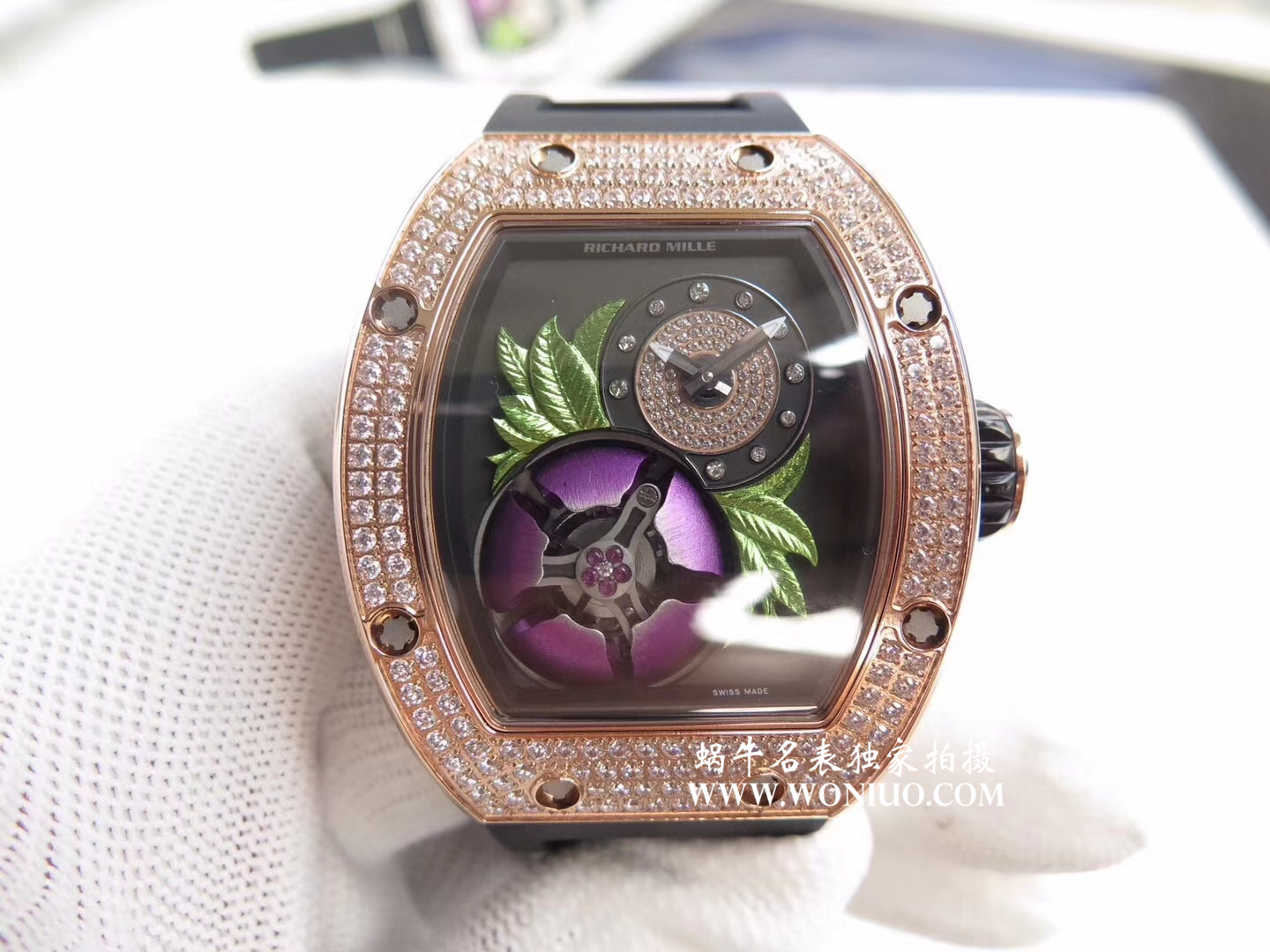 【RM一比一超A高仿手表】 Richard Miller 女士系列RM 19-02 TOURBILLON FLEUR飞行 Tourbillon  wrist watch  wrist watch  / RM 019