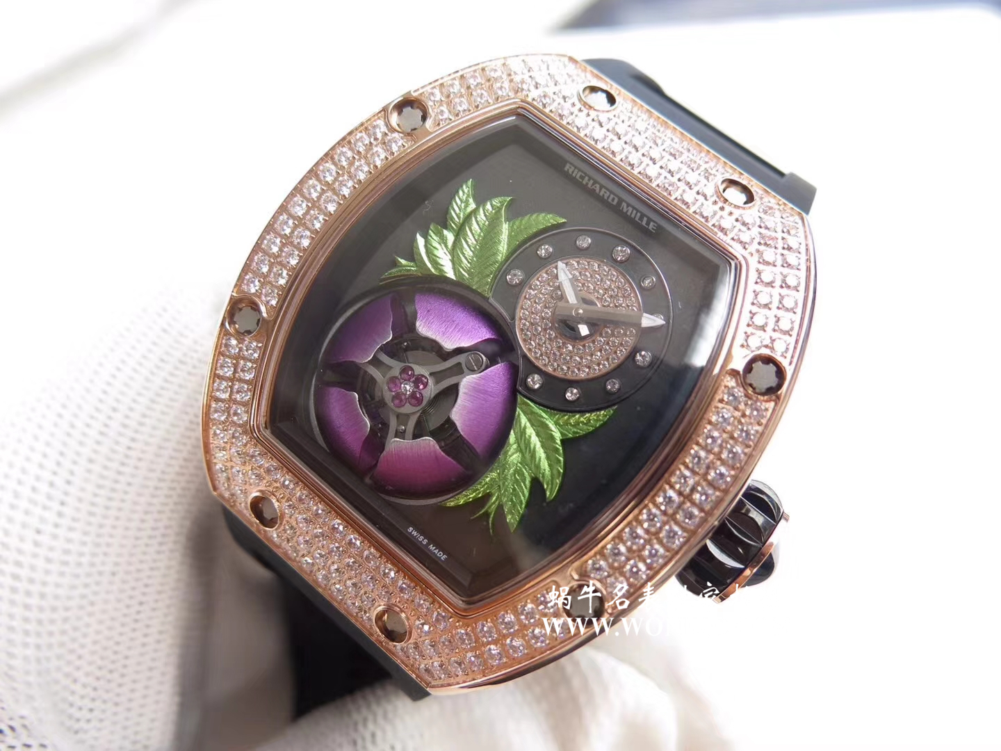【RM一比一超A高仿手表】 Richard Miller 女士系列RM 19-02 TOURBILLON FLEUR飞行 Tourbillon  wrist watch  wrist watch  / RM 019