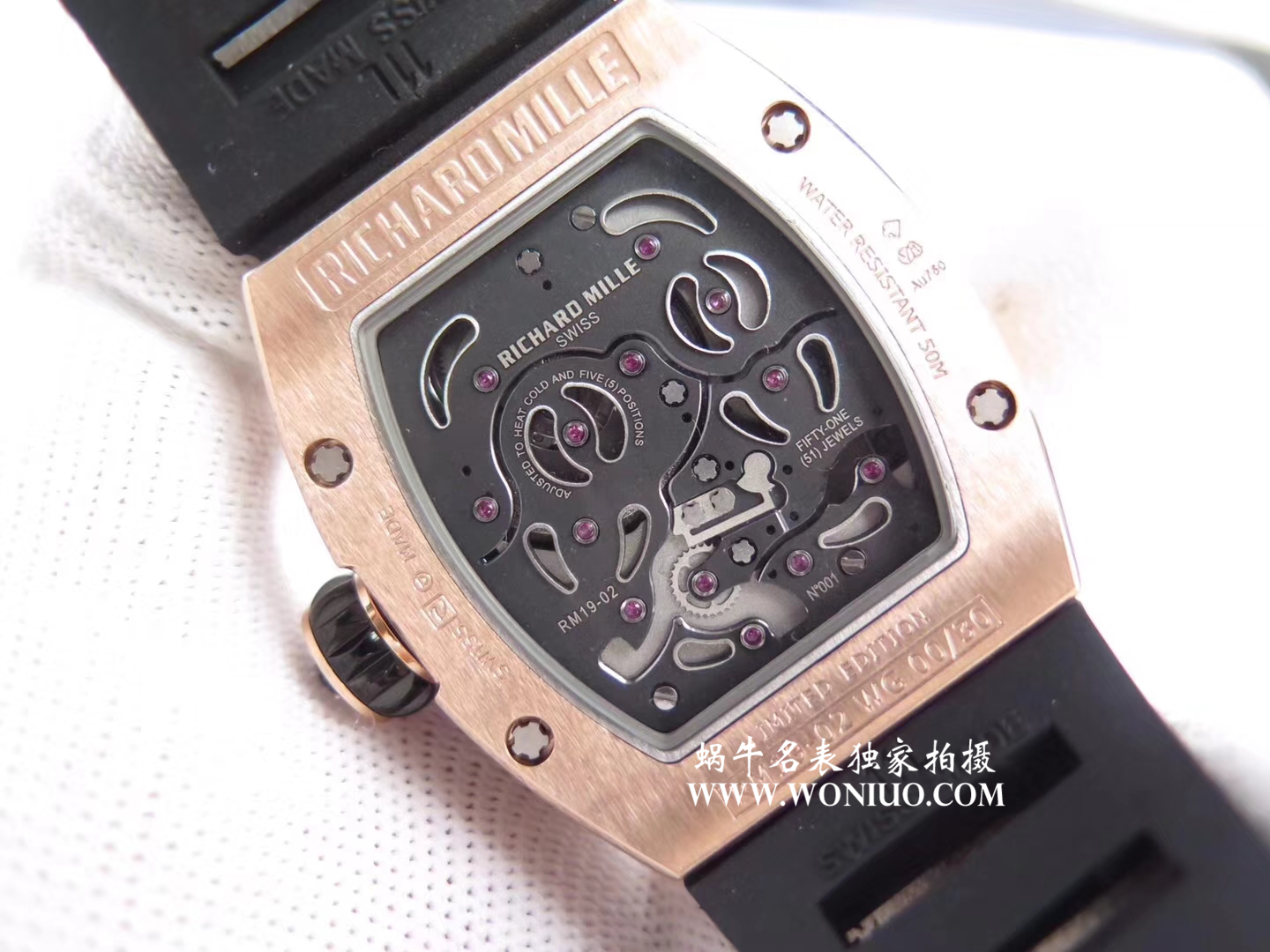 【RM一比一超A高仿手表】 Richard Miller 女士系列RM 19-02 TOURBILLON FLEUR飞行 Tourbillon  wrist watch  wrist watch  / RM 019