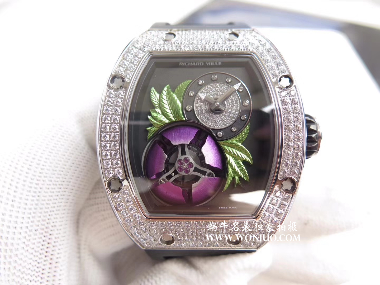 【RM一比一超A高仿手表】 Richard Miller 女士系列RM 19-02 TOURBILLON FLEUR飞行 Tourbillon  wrist watch  wrist watch  / RM 019
