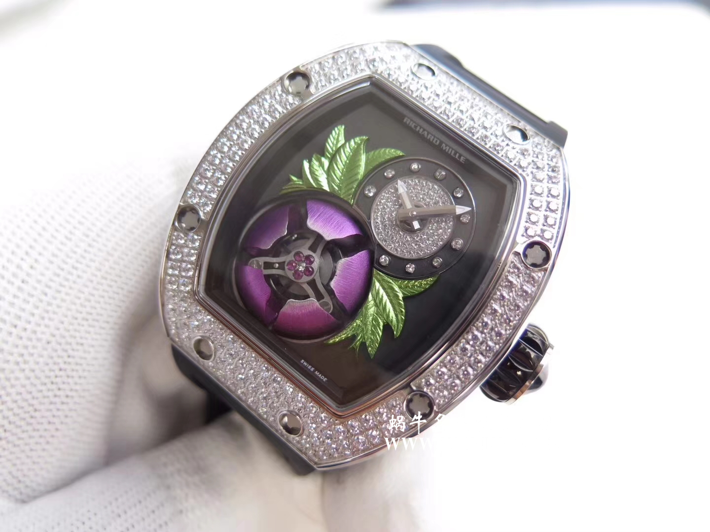 【RM一比一超A高仿手表】 Richard Miller 女士系列RM 19-02 TOURBILLON FLEUR飞行 Tourbillon  wrist watch  wrist watch  / RM 019