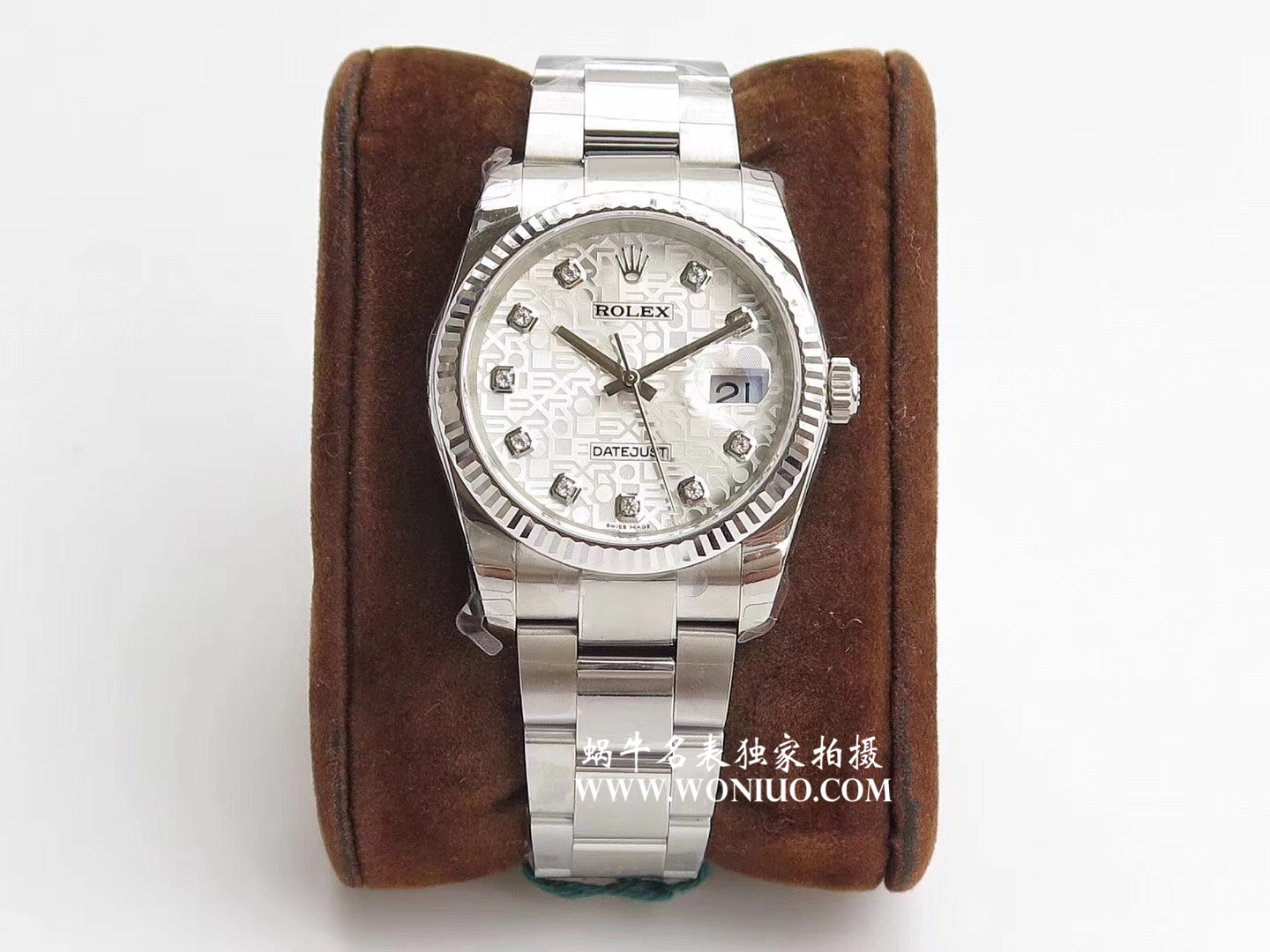 【DJ一比一超A高仿手表】 Rolex   Datejust 系列116238 钻石时标 花纹表盘女士 wrist watch  / R086