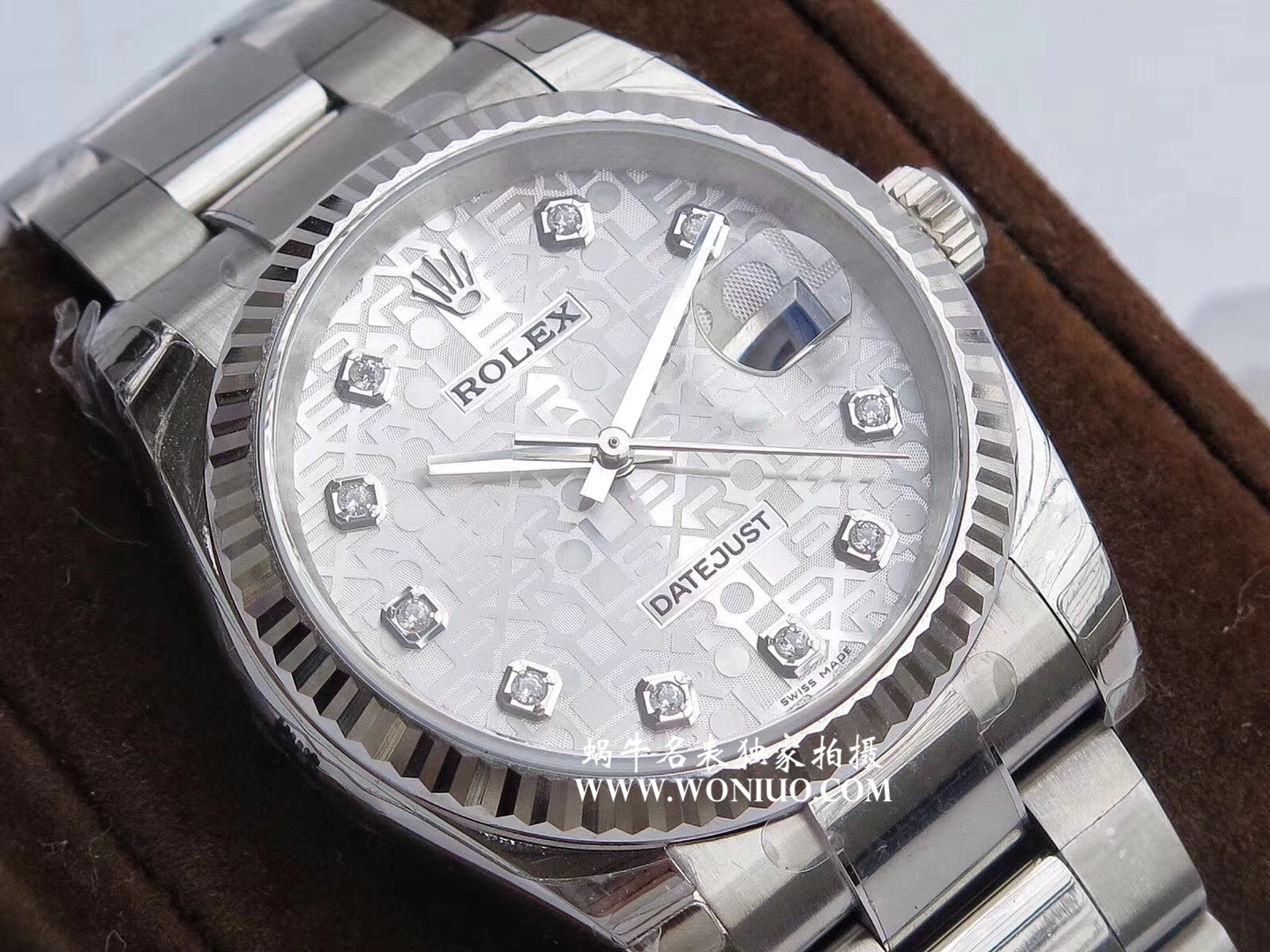 【DJ一比一超A高仿手表】 Rolex   Datejust 系列116238 钻石时标 花纹表盘女士 wrist watch  / R086