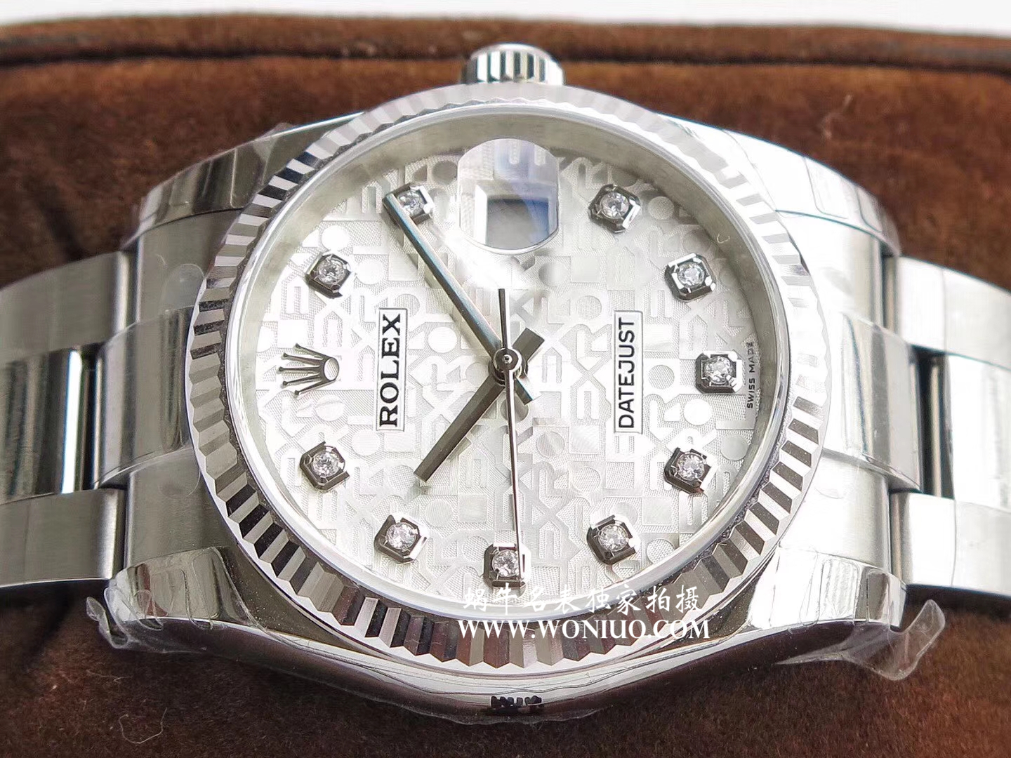 【DJ一比一超A高仿手表】 Rolex   Datejust 系列116238 钻石时标 花纹表盘女士 wrist watch  / R086