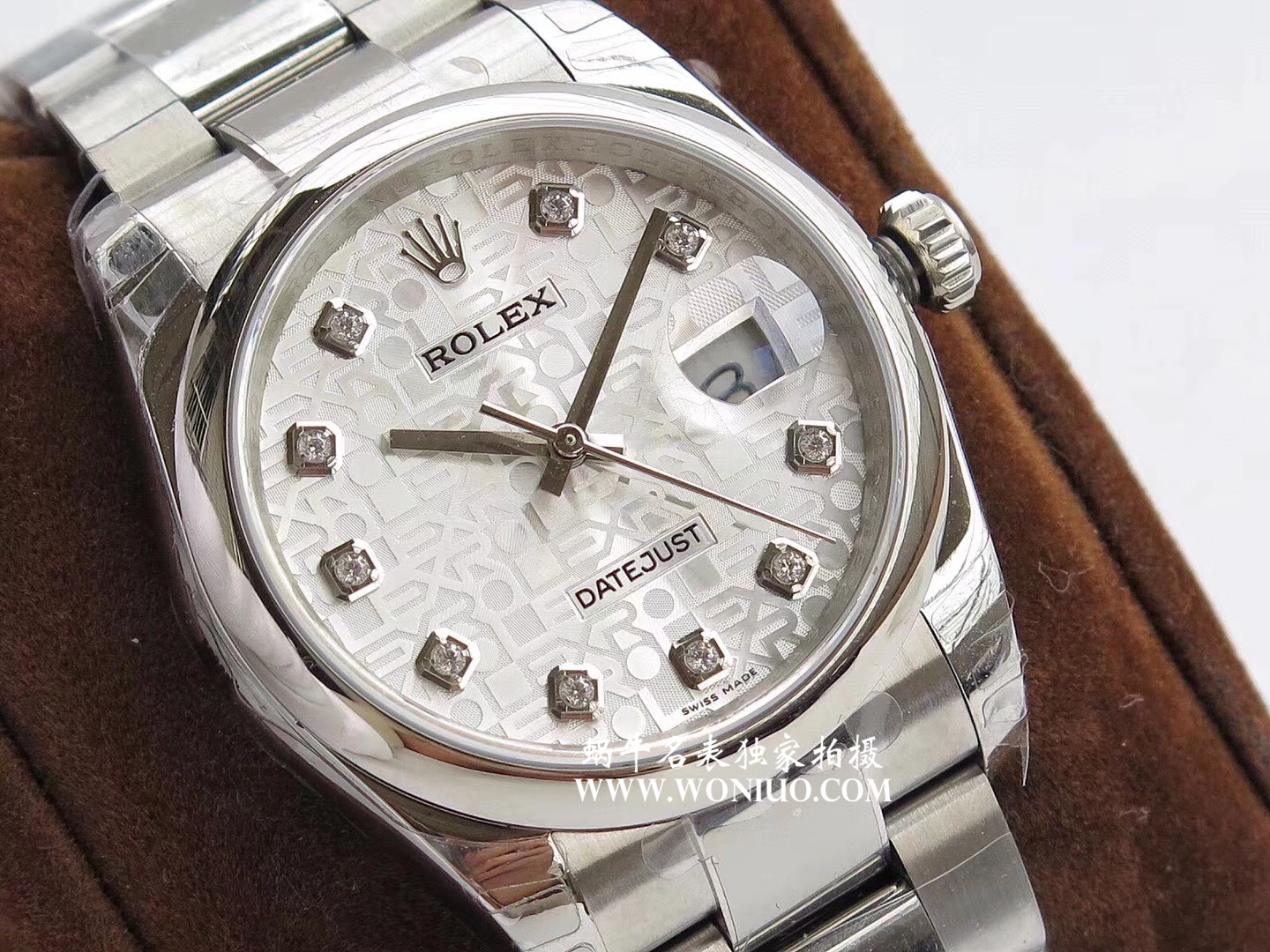 【DJ一比一超A高仿手表】 Rolex   Datejust 系列116238 钻石时标 花纹表盘女士 wrist watch  / R086