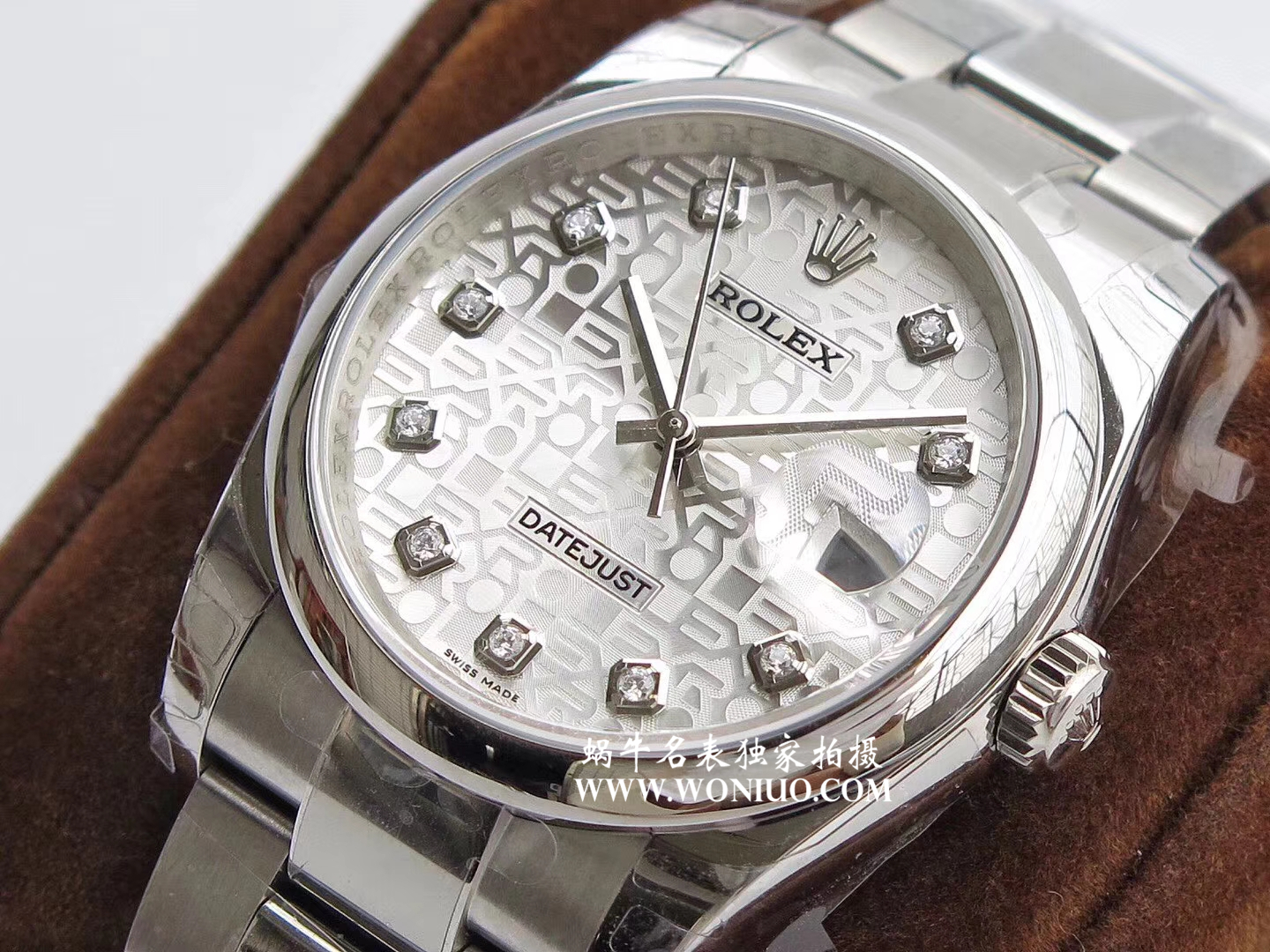 【DJ一比一超A高仿手表】 Rolex   Datejust 系列116238 钻石时标 花纹表盘女士 wrist watch  / R086