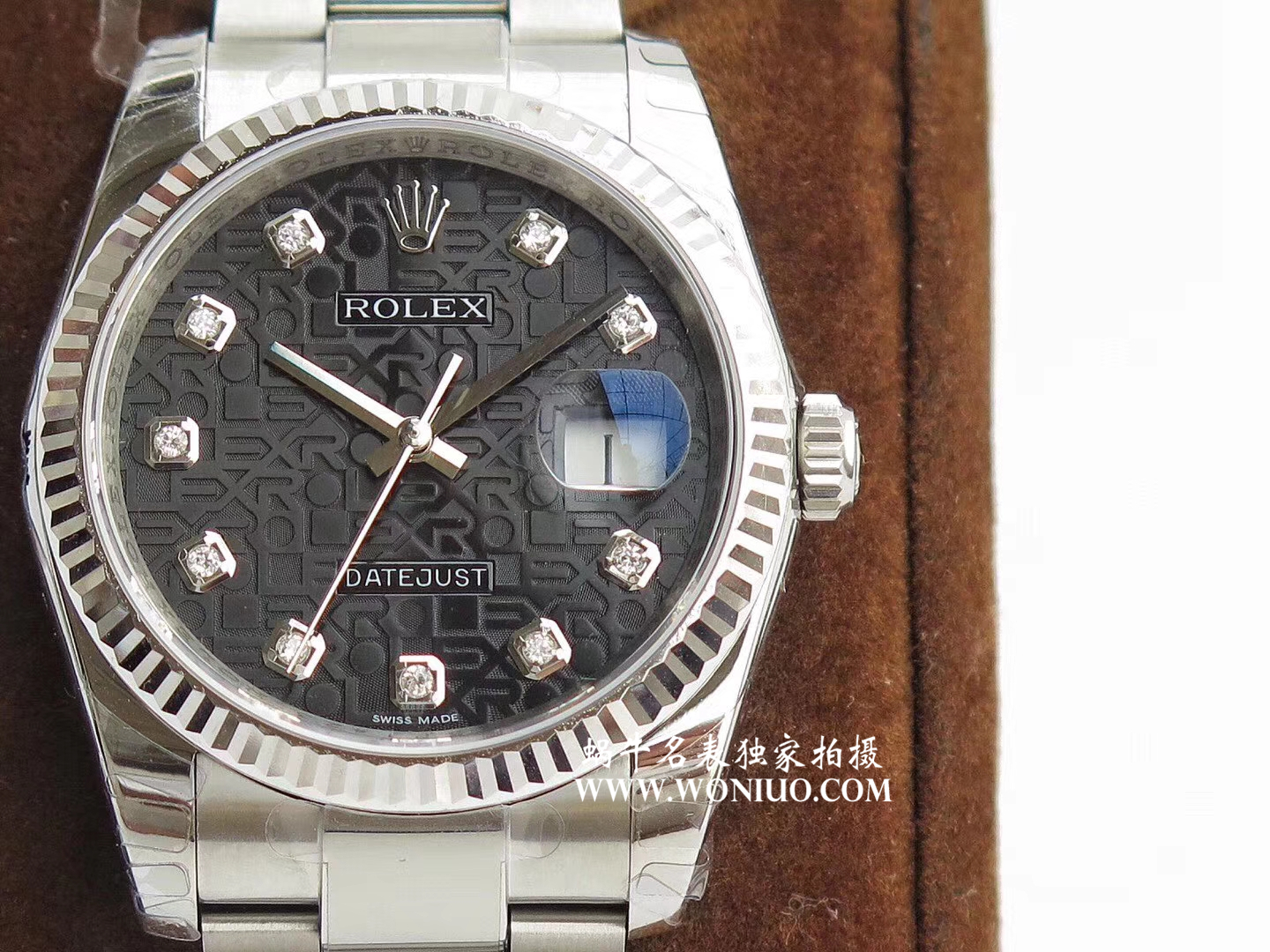 【DJ一比一超A高仿手表】 Rolex   Datejust 系列116238 钻石时标 花纹表盘女士 wrist watch  / R086